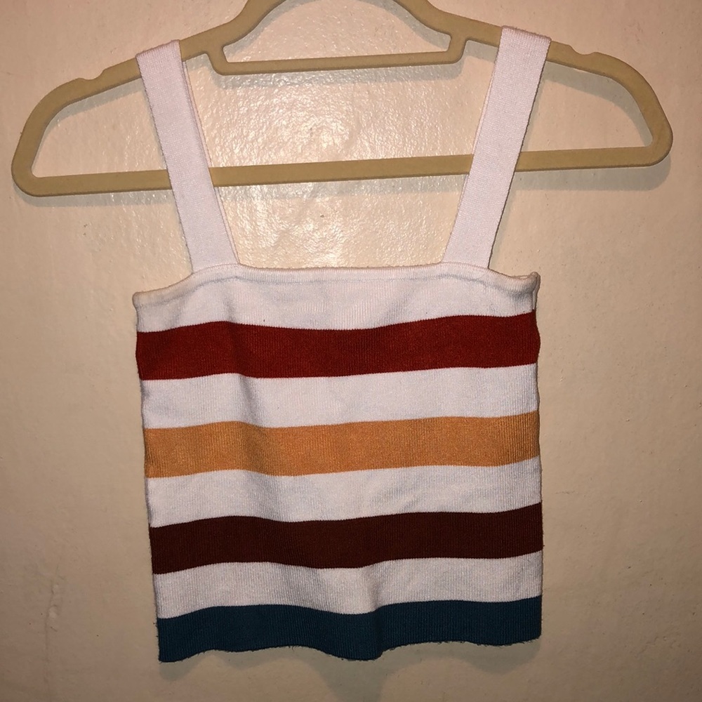Colorful striped tank top